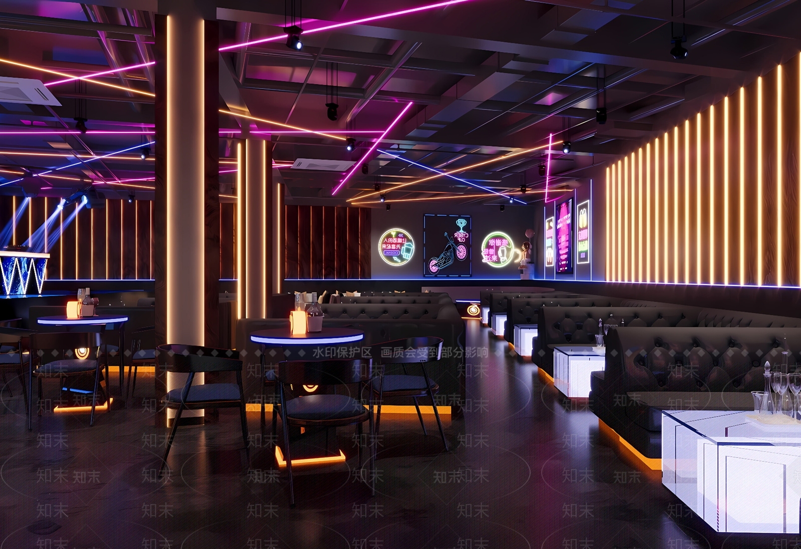 现代酒吧SU模型下载【ID:1190132319】
