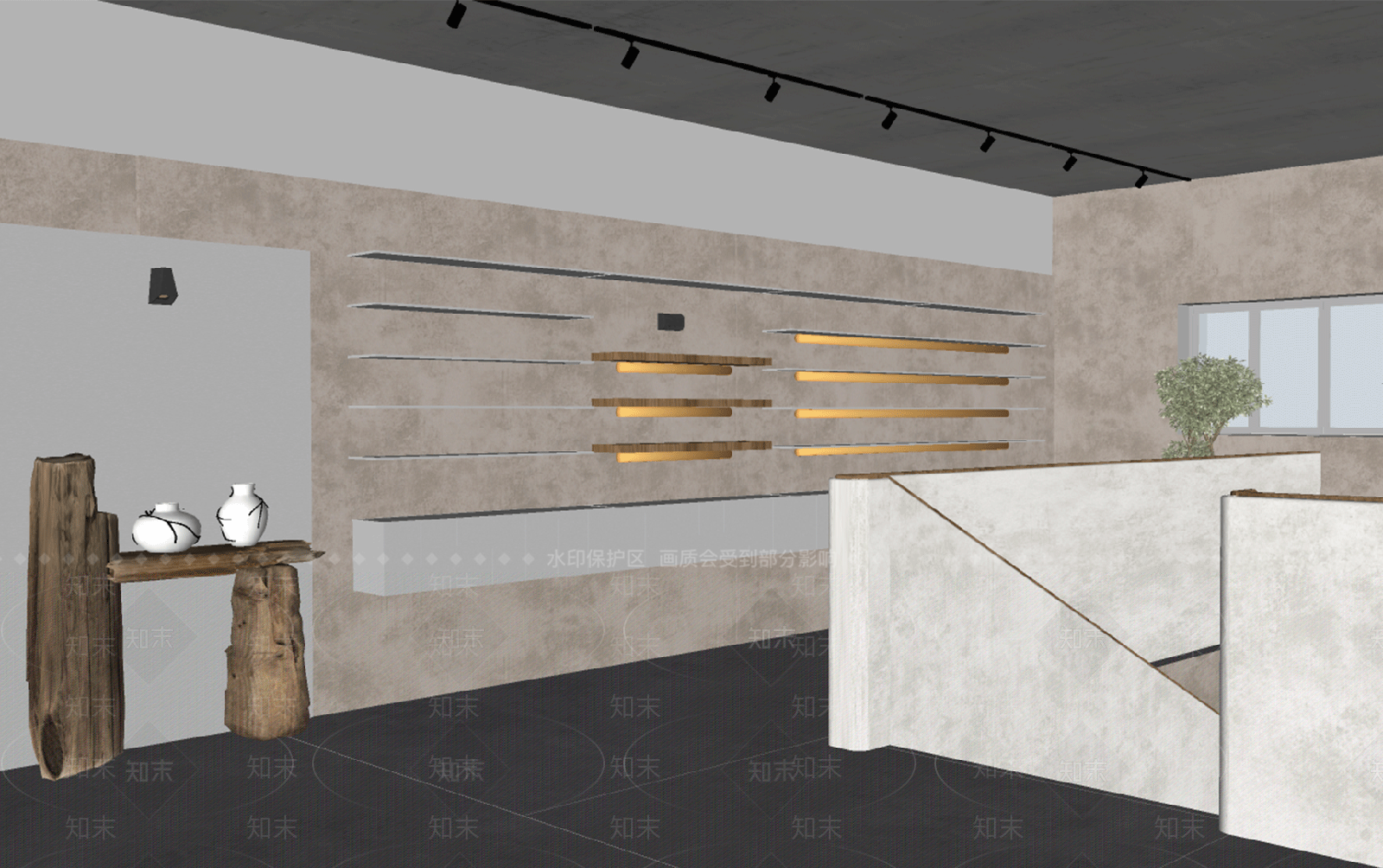 新中式工业其他店铺SU模型下载【ID:1190135614】