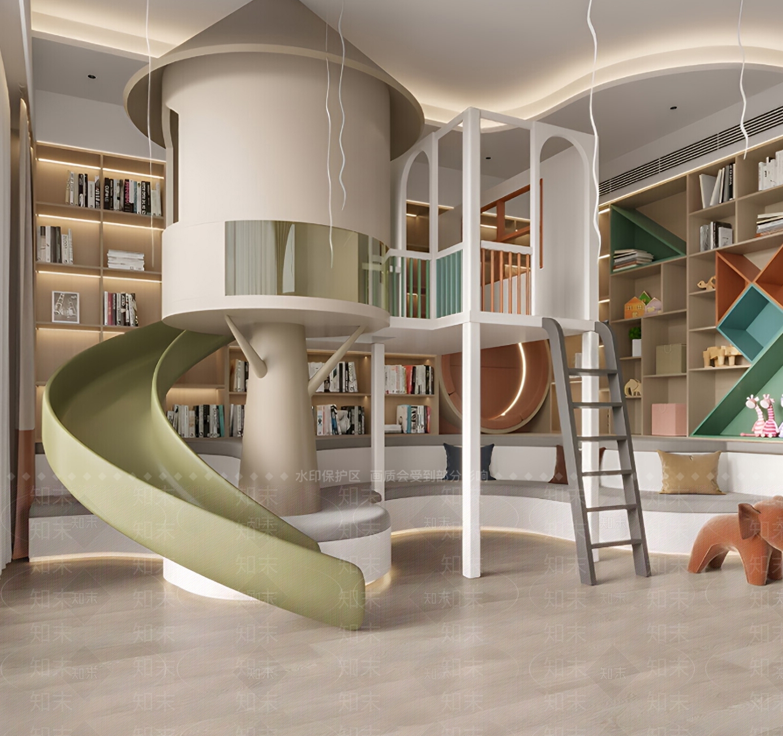 现代儿童玩具房SU模型下载【ID:1190137859】