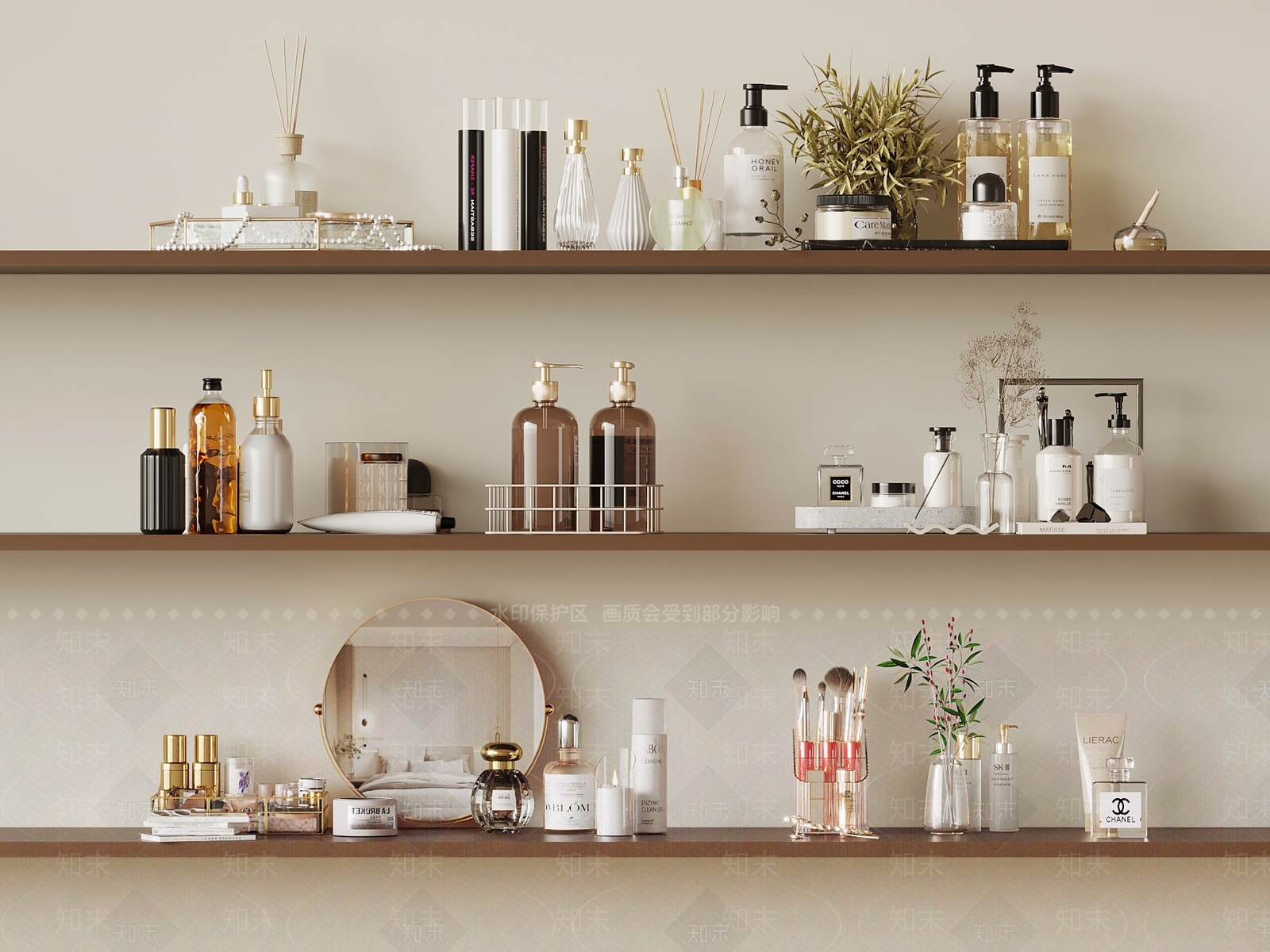 化妆品3D模型下载【ID:1190138884】