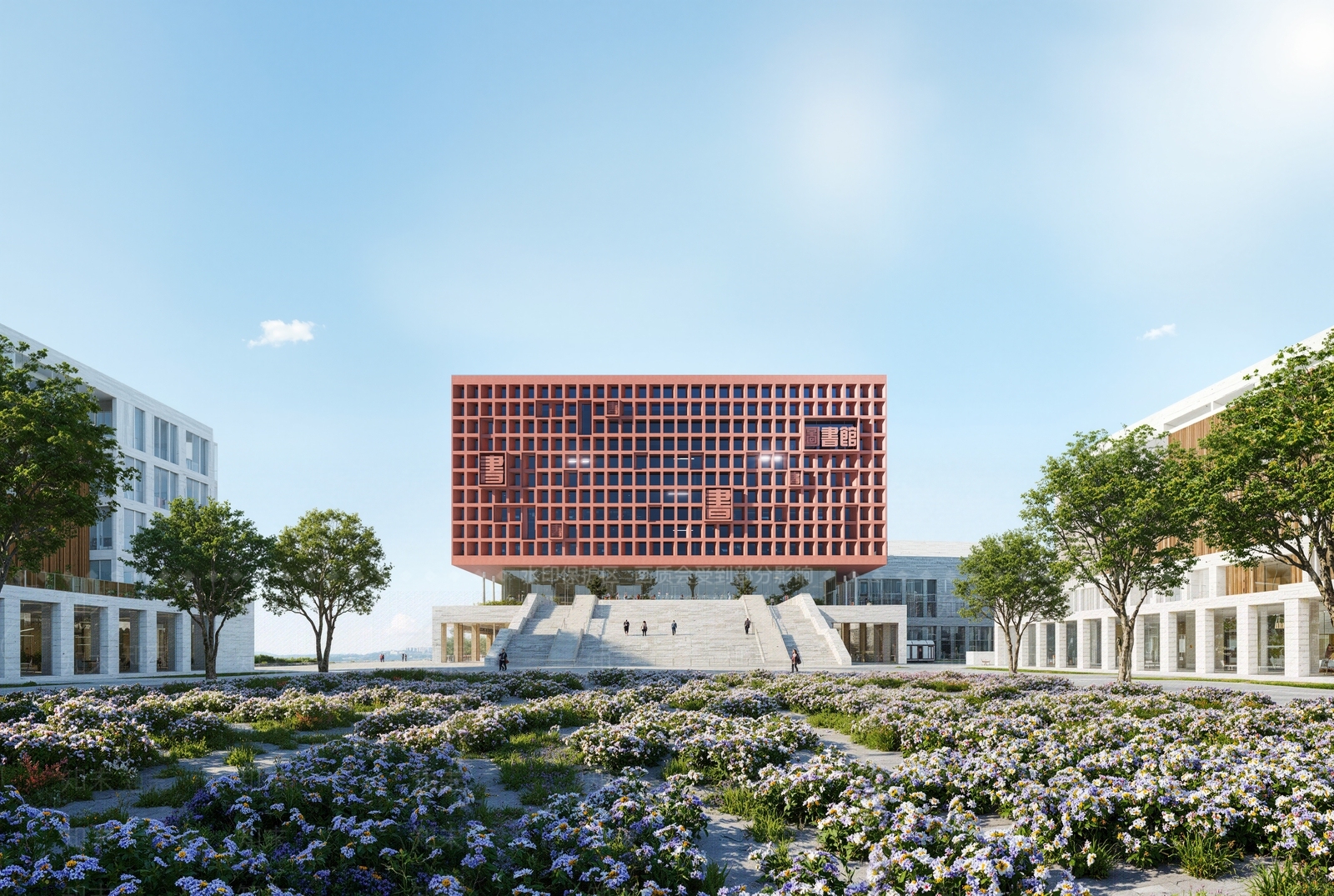 现代学校建筑SU模型下载【ID:1190141010】