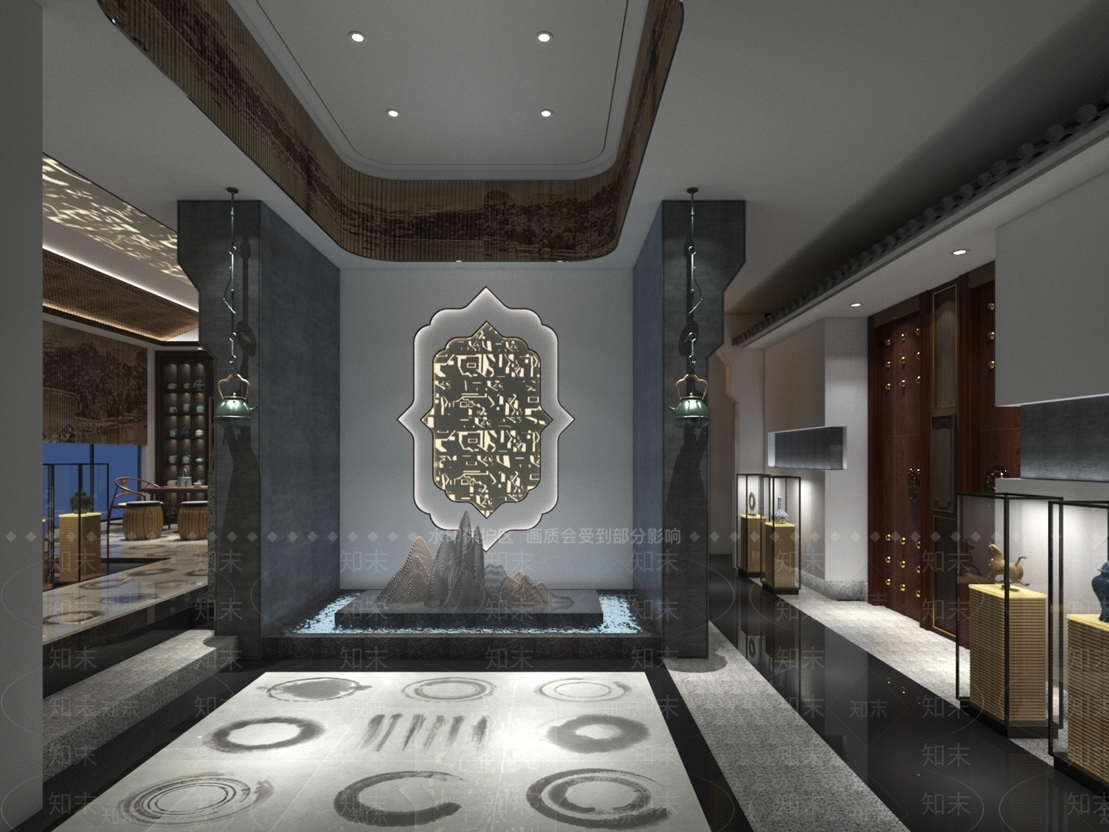 新中式中式其他商业空间3D模型下载【ID:1190144312】