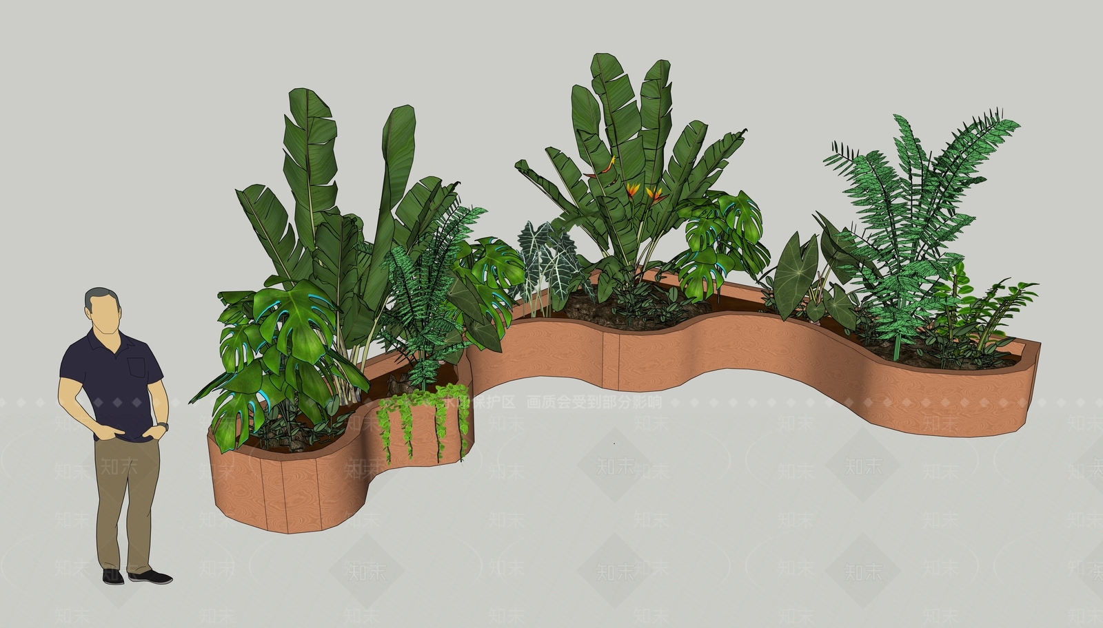 植物组合SU模型下载【ID:1190149156】