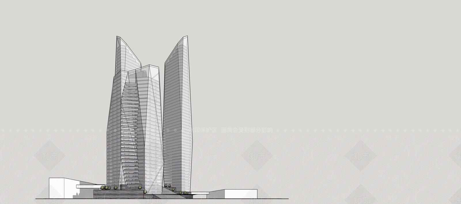 现代其他商业建筑SU模型下载【ID:1190155312】