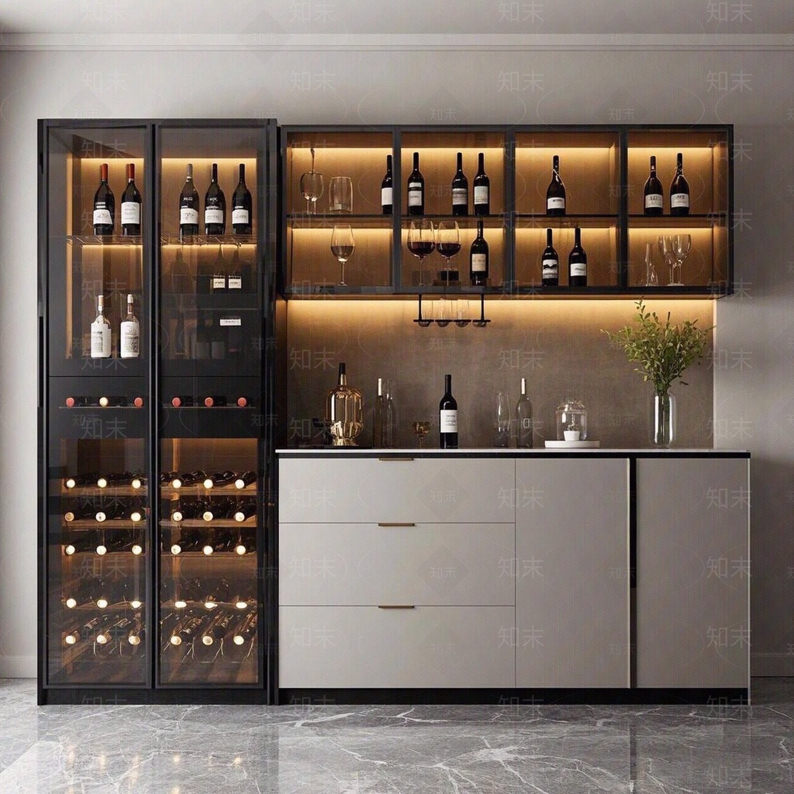 现代轻奢橱窗贴图下载【ID:1190164552】