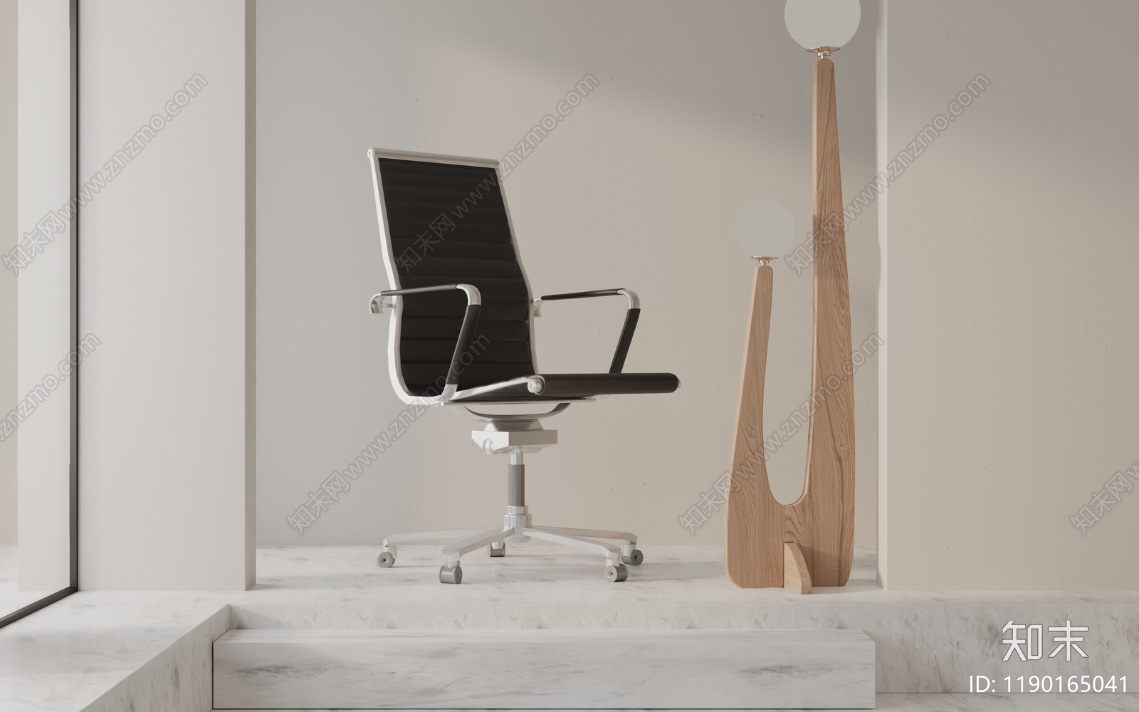 现代办公椅3D模型下载【ID:1190165041】
