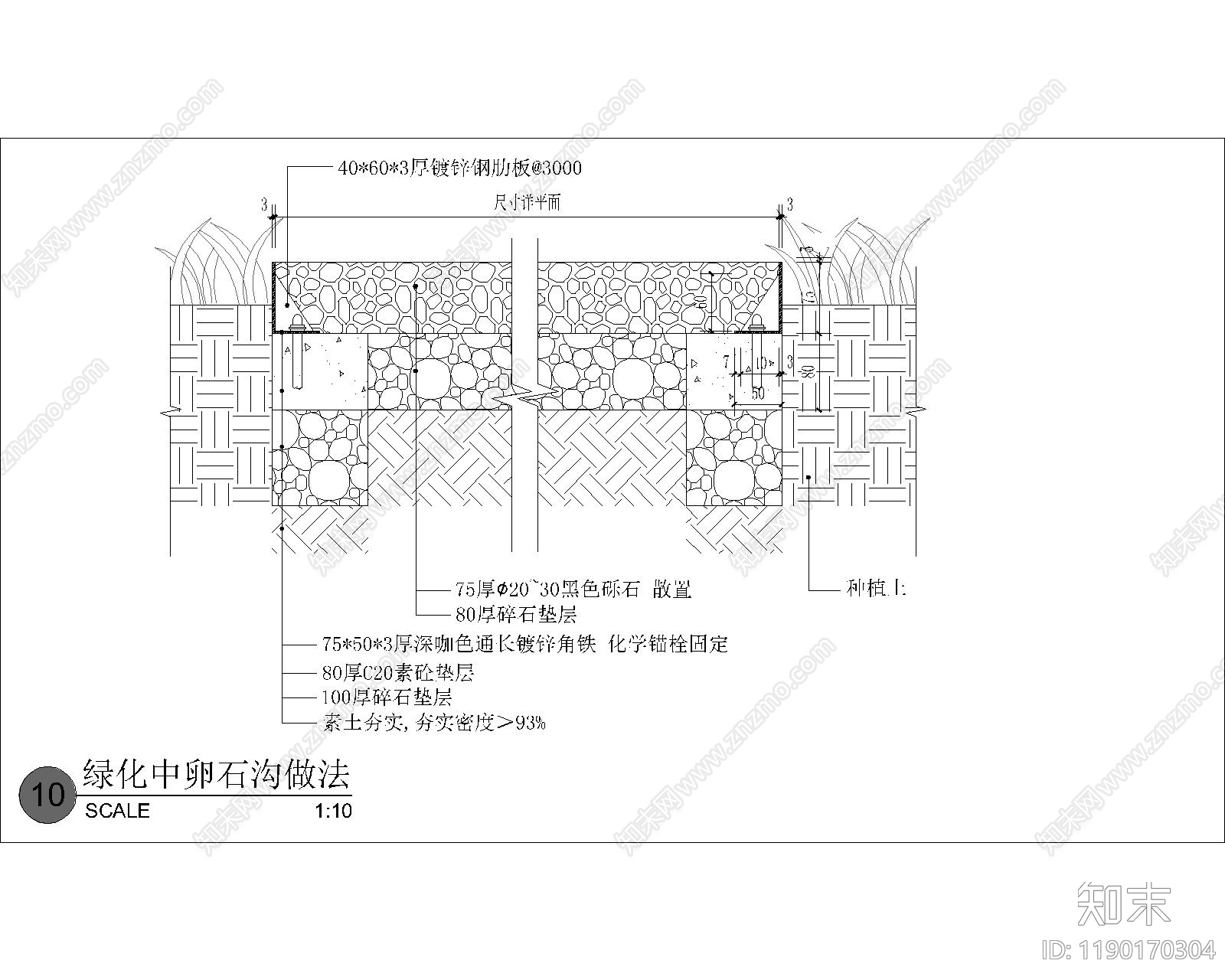 地面综合节点cad施工图下载【ID:1190170304】