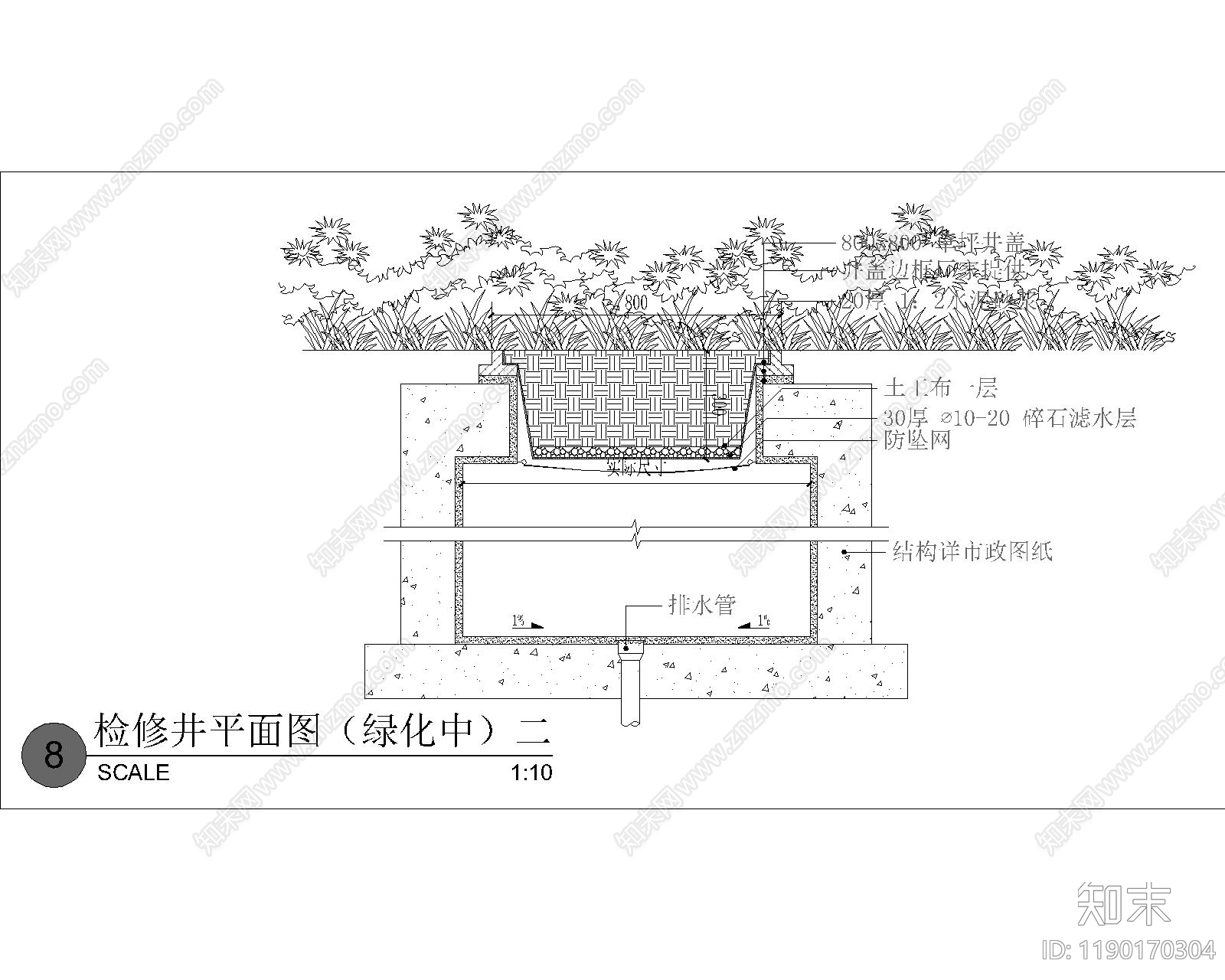 地面综合节点cad施工图下载【ID:1190170304】