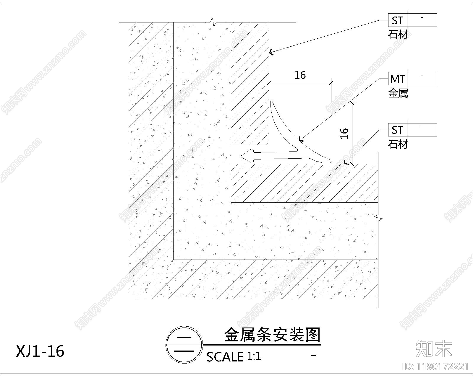 地面综合节点cad施工图下载【ID:1190172221】