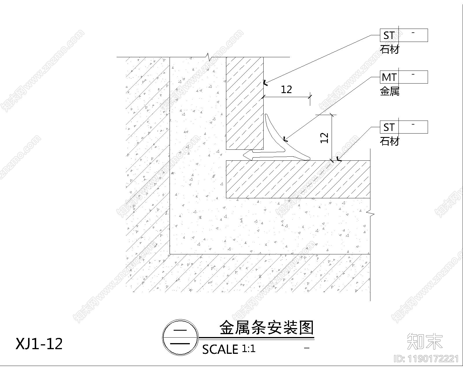 地面综合节点cad施工图下载【ID:1190172221】