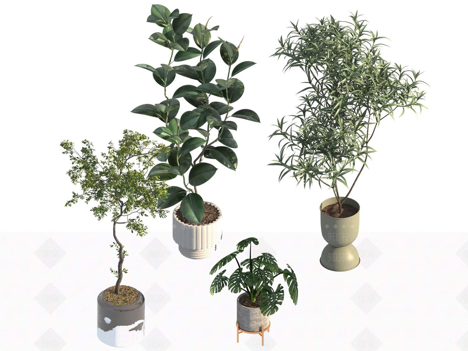 盆栽3D模型下载【ID:1190177305】