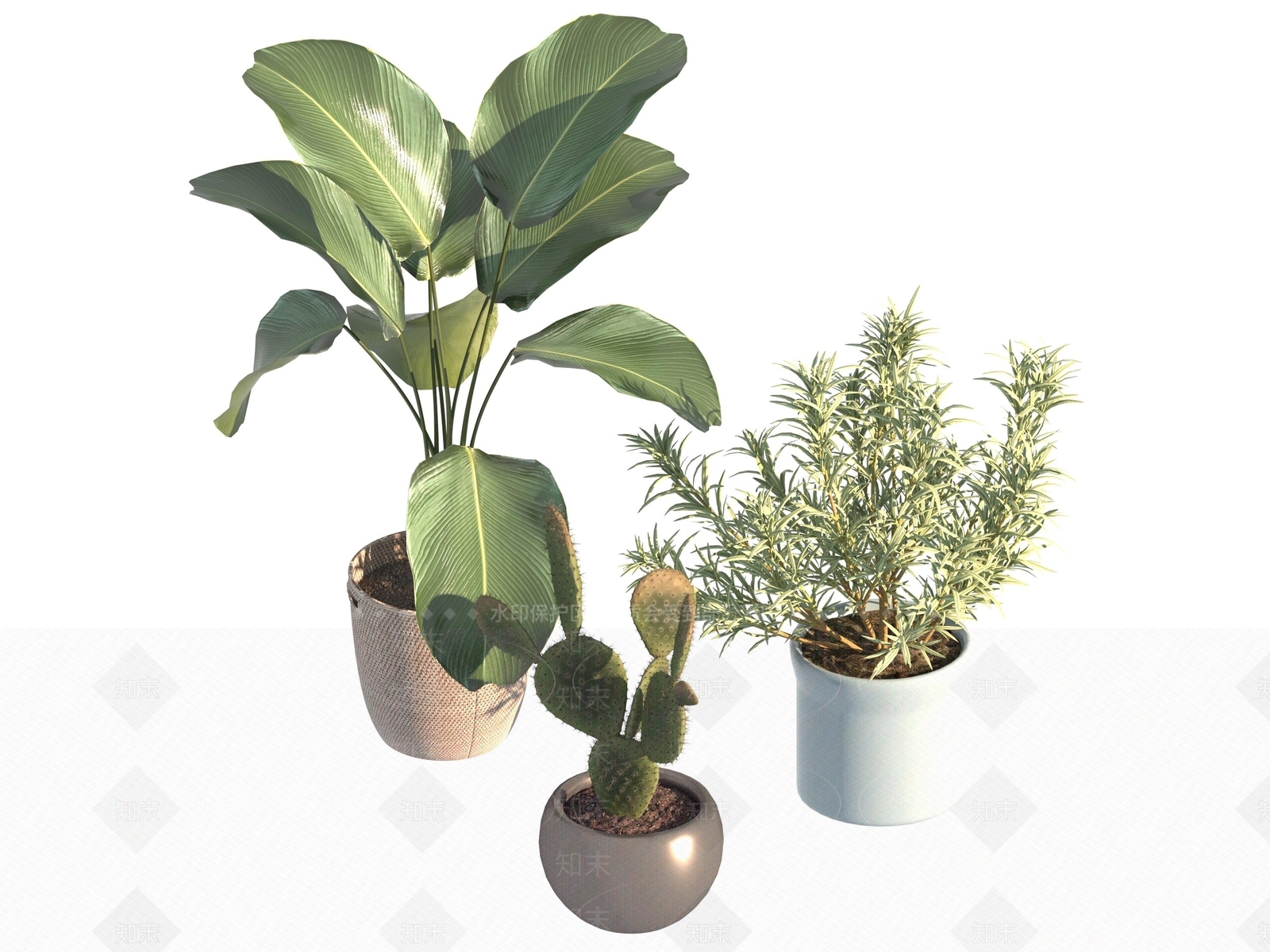 盆栽3D模型下载【ID:1190177429】