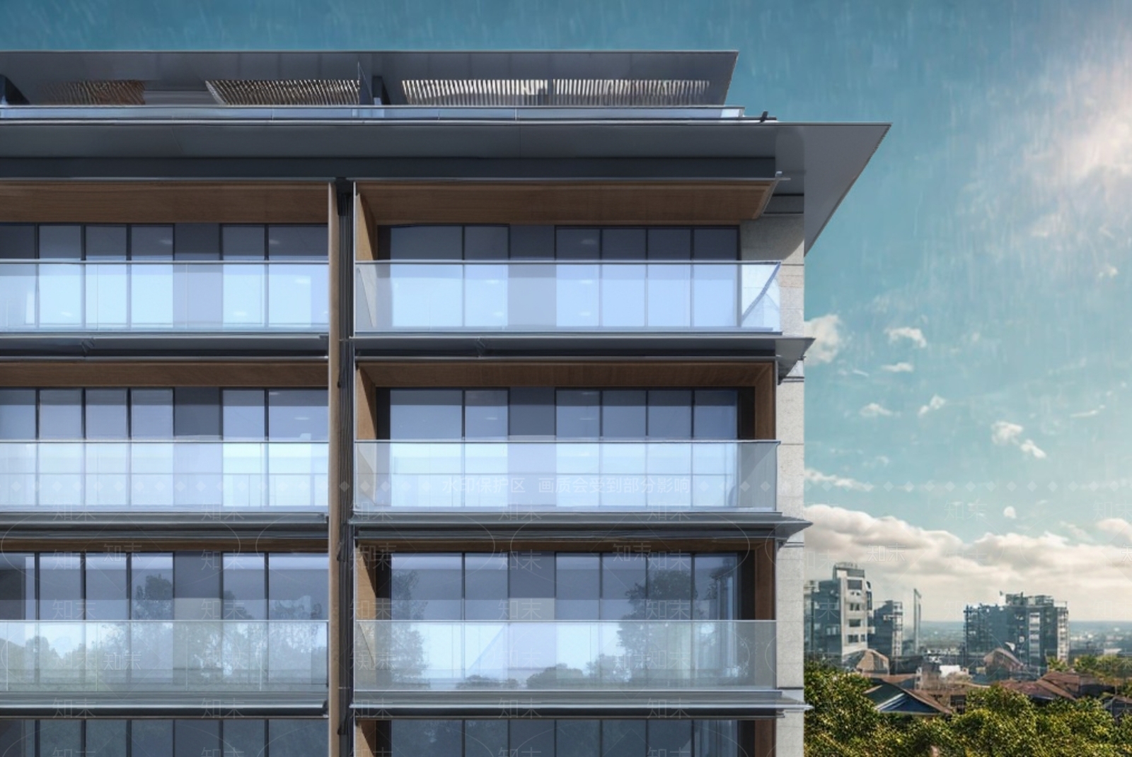 现代新中式多层住宅SU模型下载【ID:1190177751】
