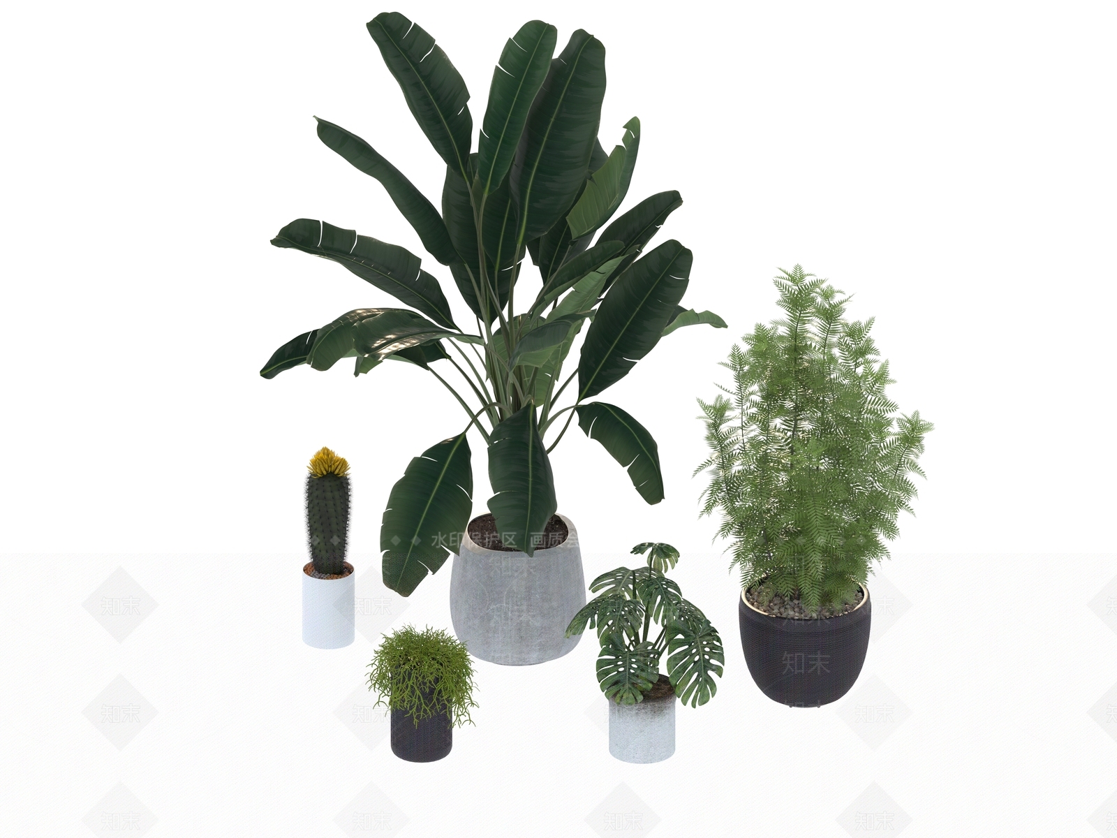 盆栽3D模型下载【ID:1190179080】