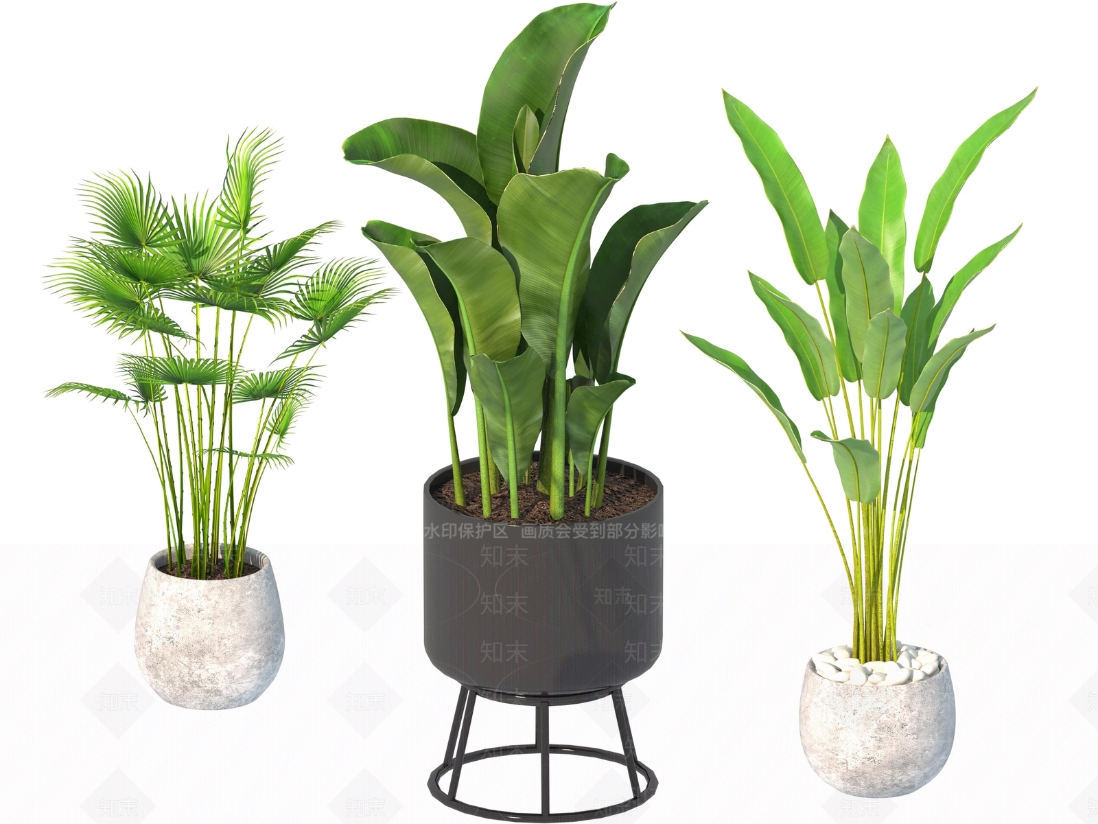 盆栽3D模型下载【ID:1190179432】