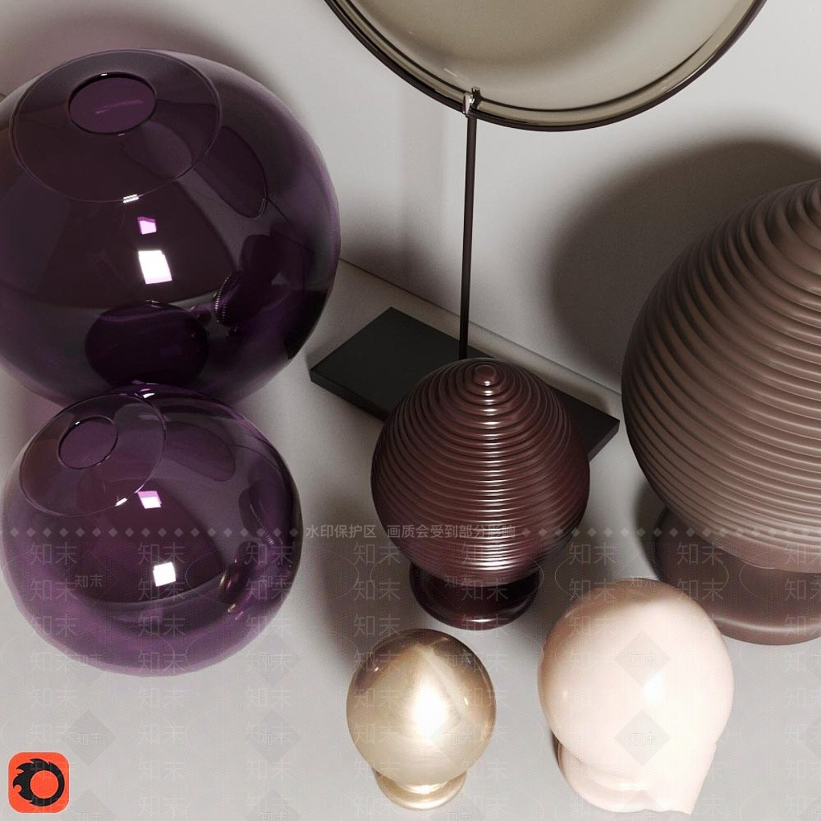 摆件组合3D模型下载【ID:1190182804】