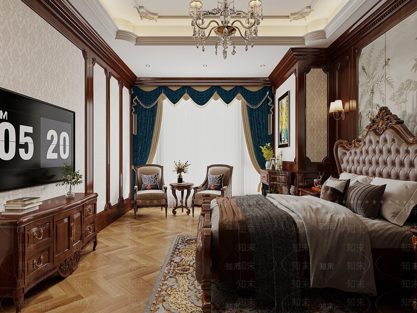美式玄关3D模型下载【ID:1215082979】