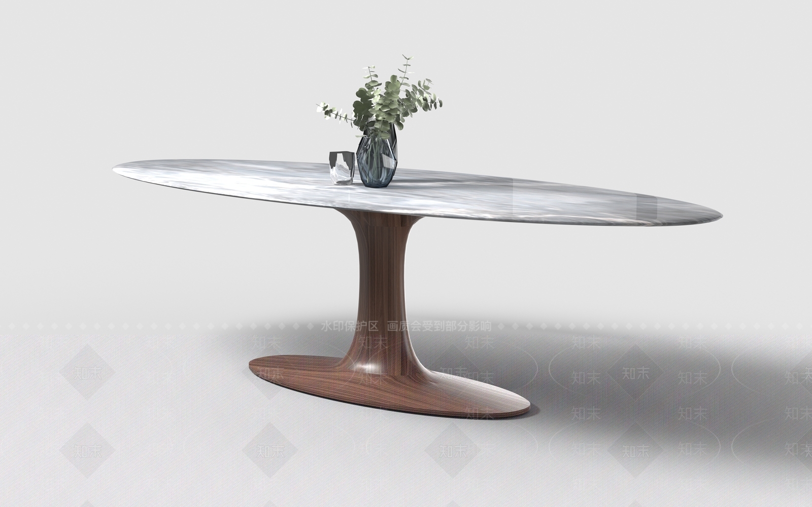 现代轻奢餐桌3D模型下载【ID:1190184612】