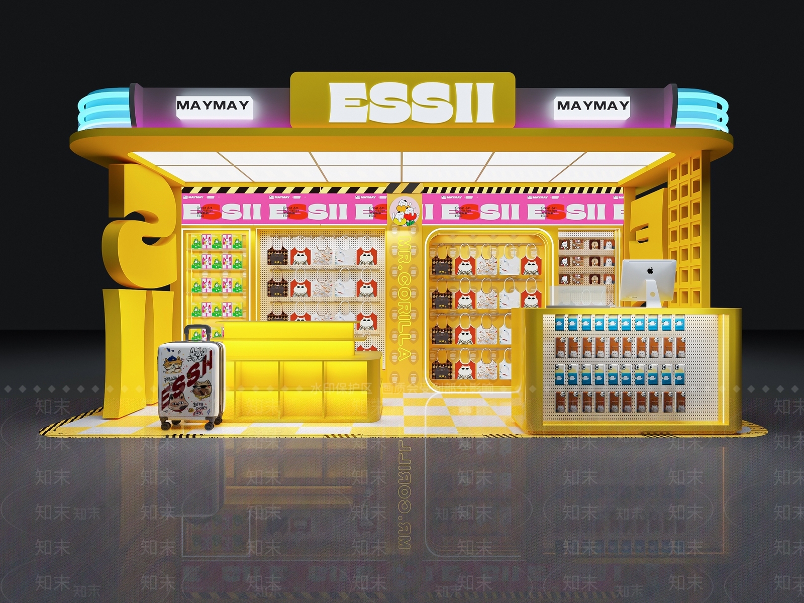 现代玩具礼品店3D模型下载【ID:1190185543】