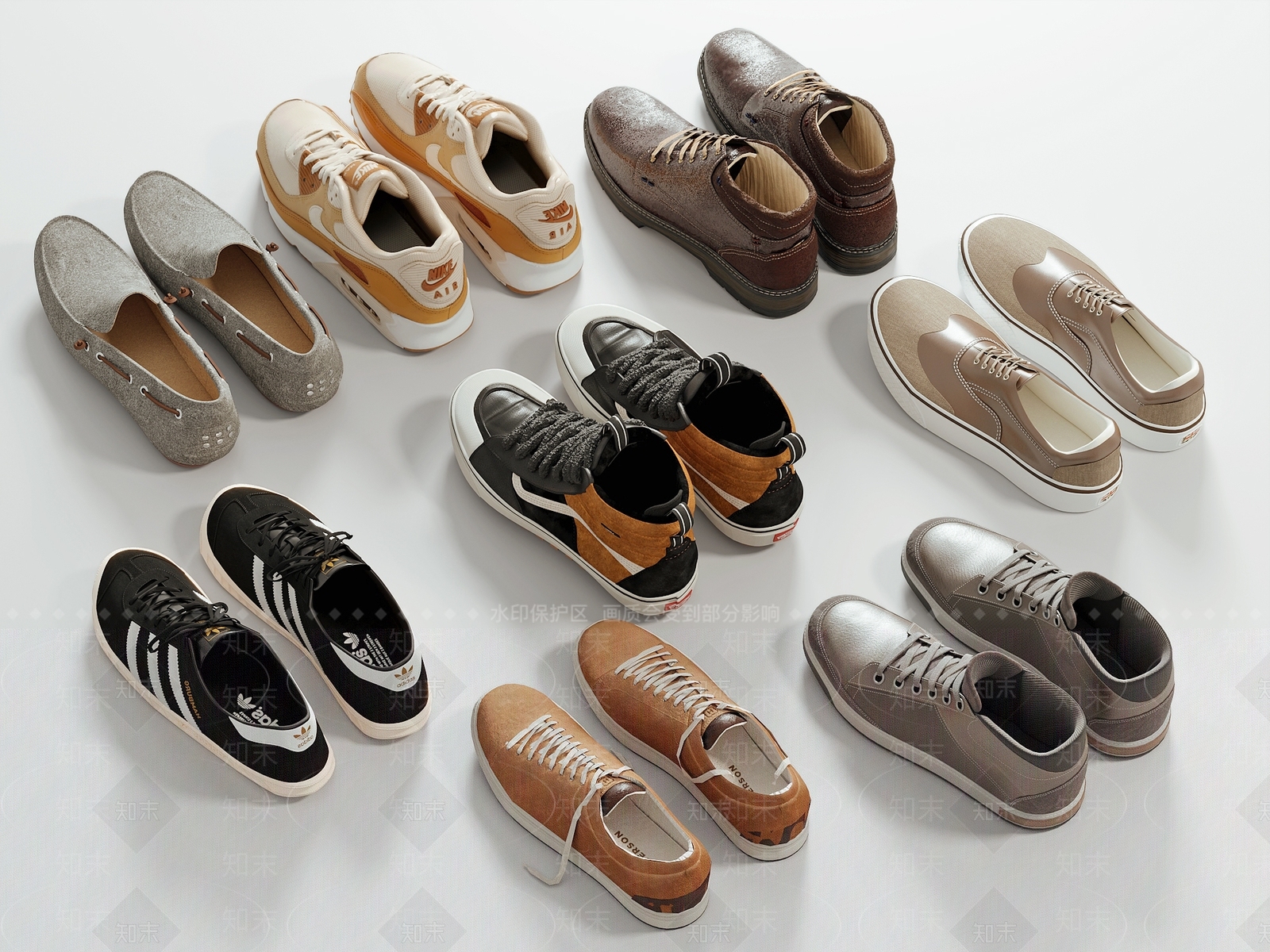 鞋子3D模型下载【ID:1190189419】