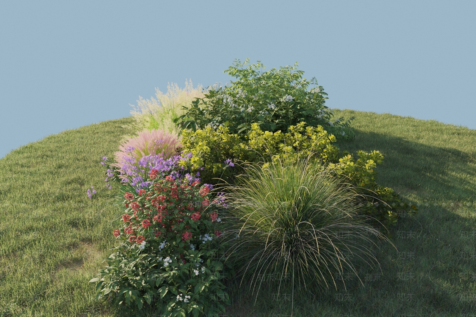 花草组合3D模型下载【ID:1190189585】