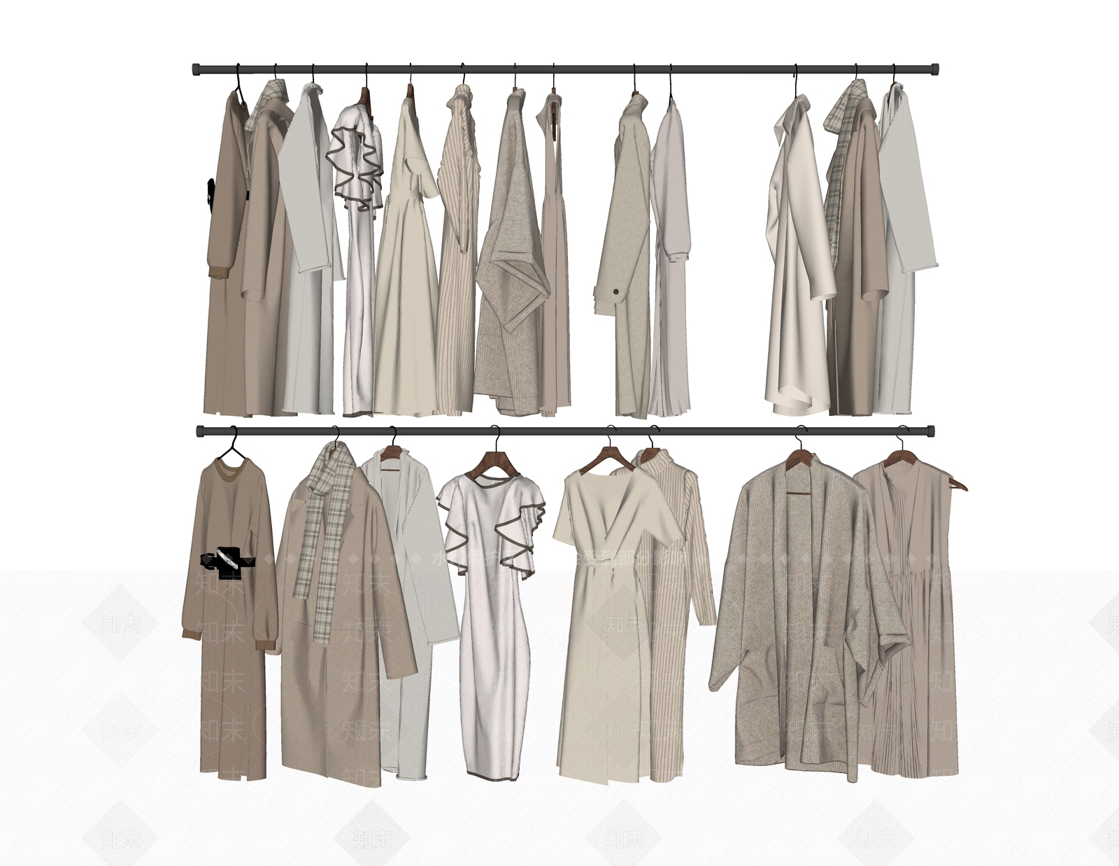衣服SU模型下载【ID:1190191482】