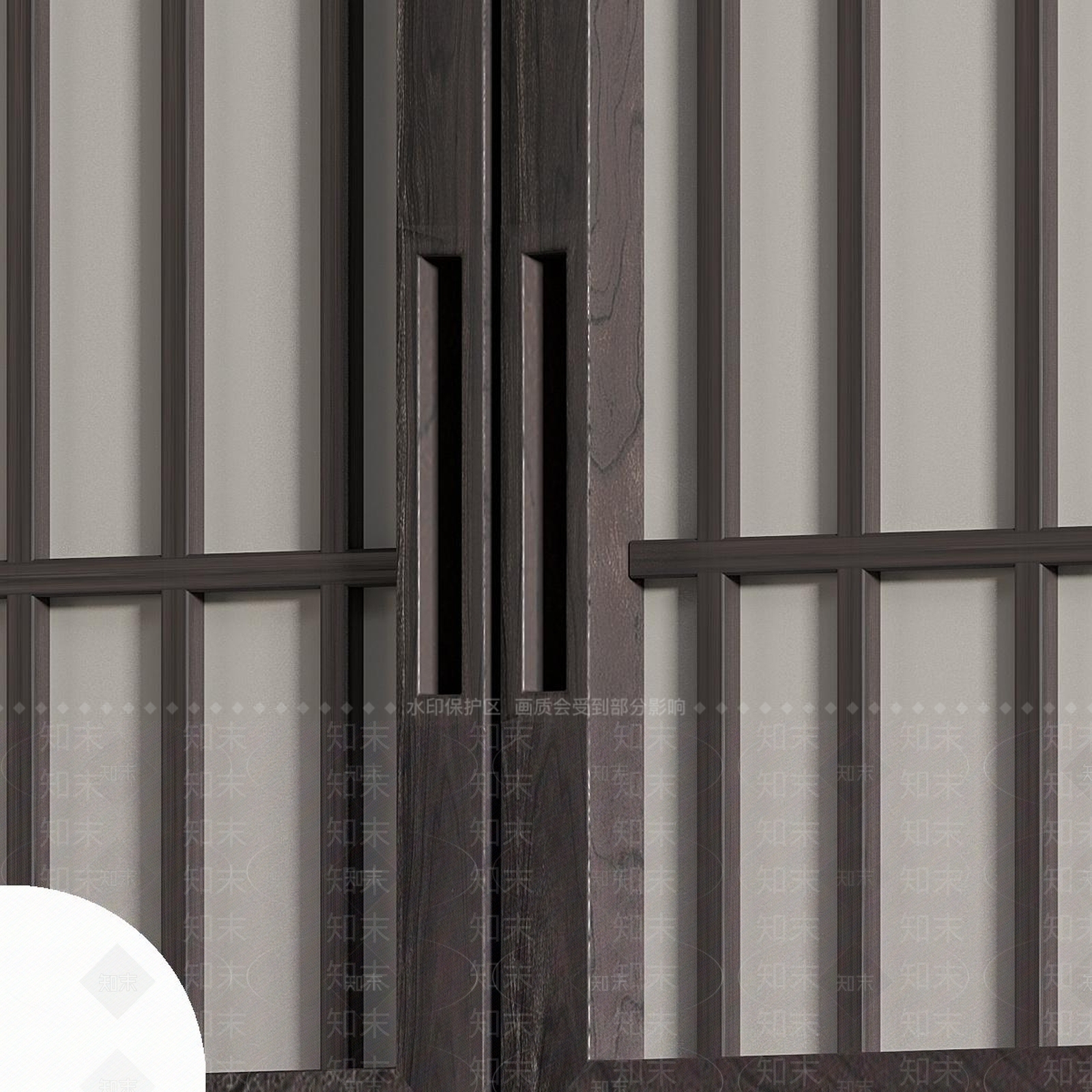 现代推拉门3D模型下载【ID:1190196348】