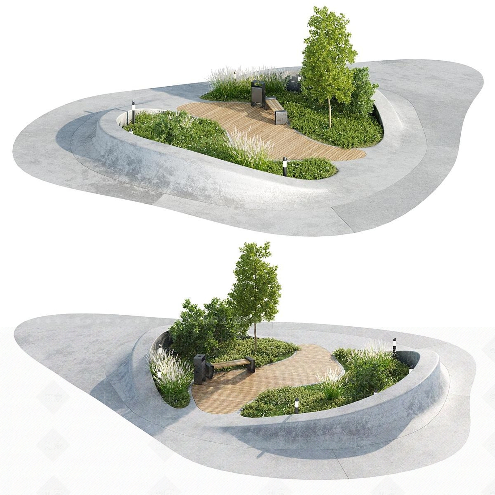 现代其他景观小品3D模型下载【ID:1190197229】