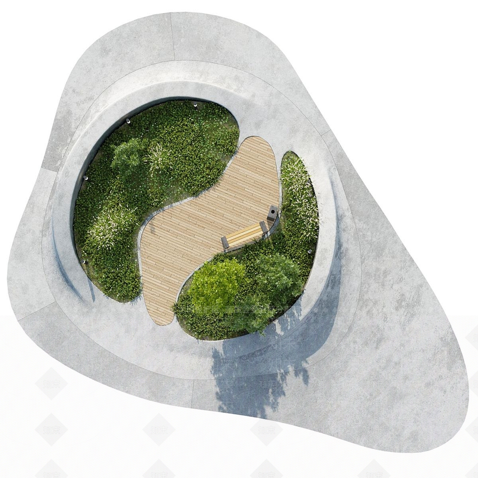 现代其他景观小品3D模型下载【ID:1190197229】