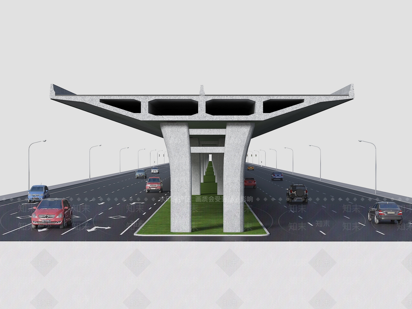 现代桥3D模型下载【ID:1190204400】