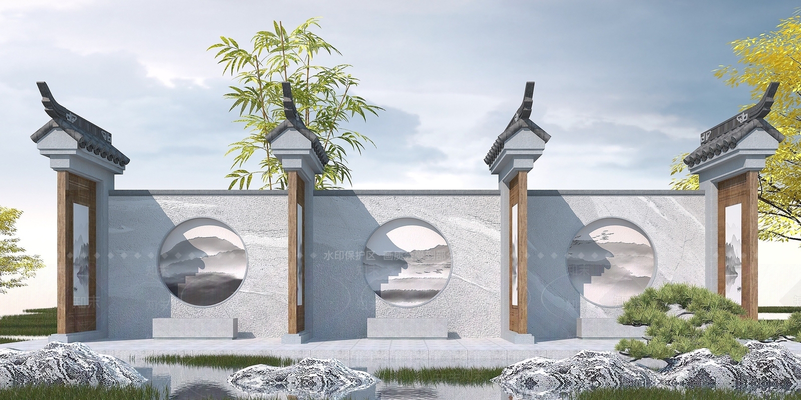 现代其他景观小品3D模型下载【ID:1190207918】