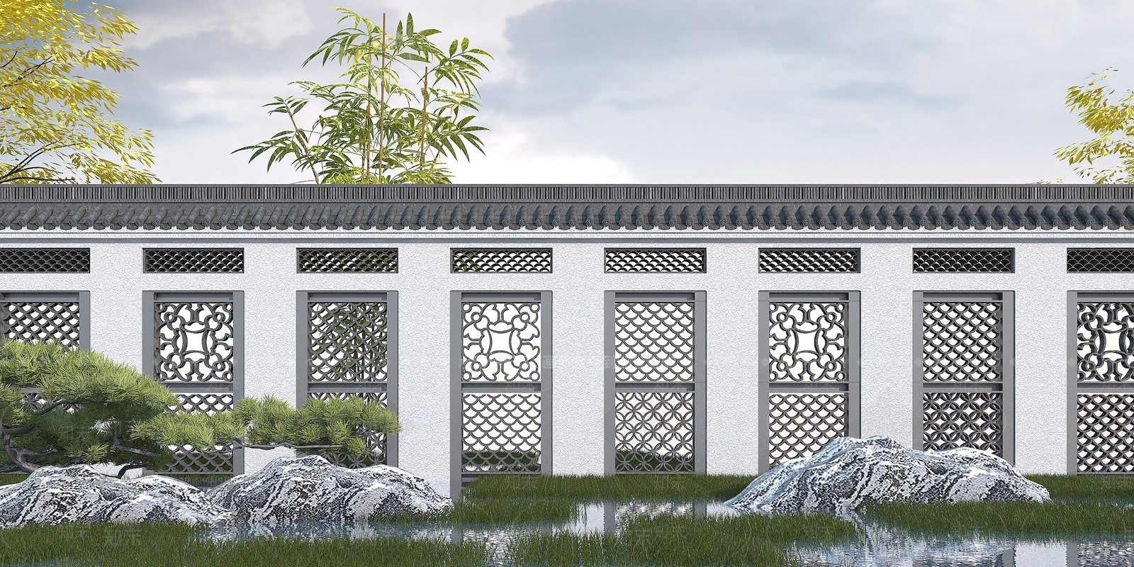 现代其他景观小品3D模型下载【ID:1190209411】