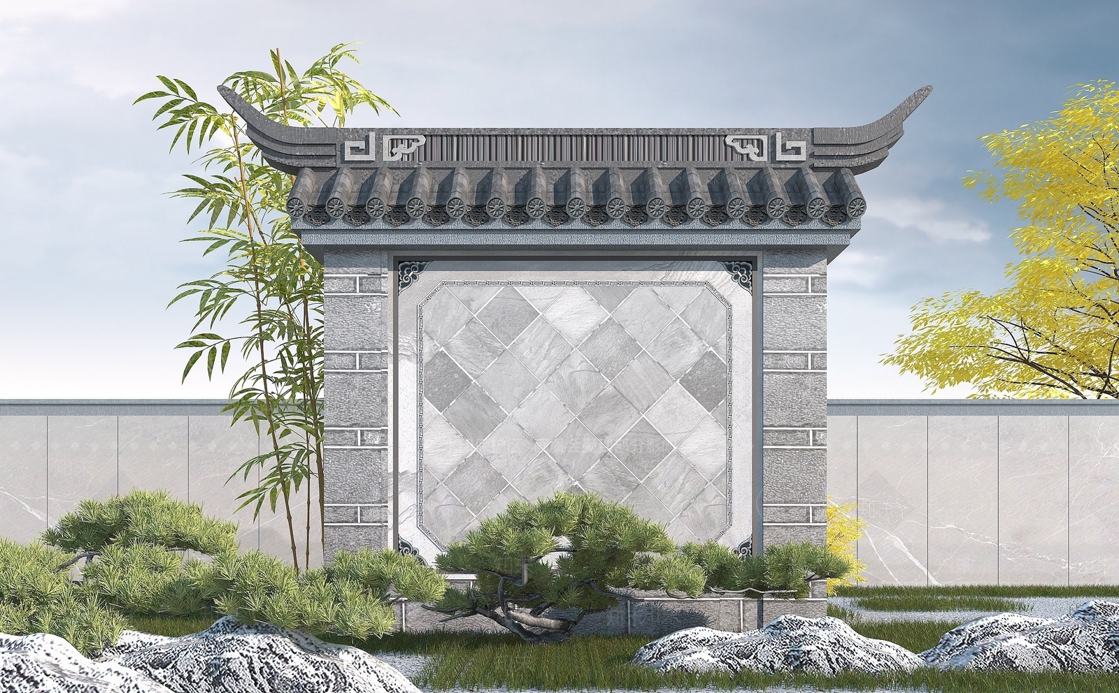 现代其他景观小品3D模型下载【ID:1190209468】