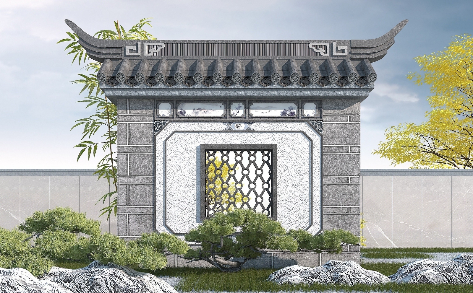 现代其他景观小品3D模型下载【ID:1190210496】