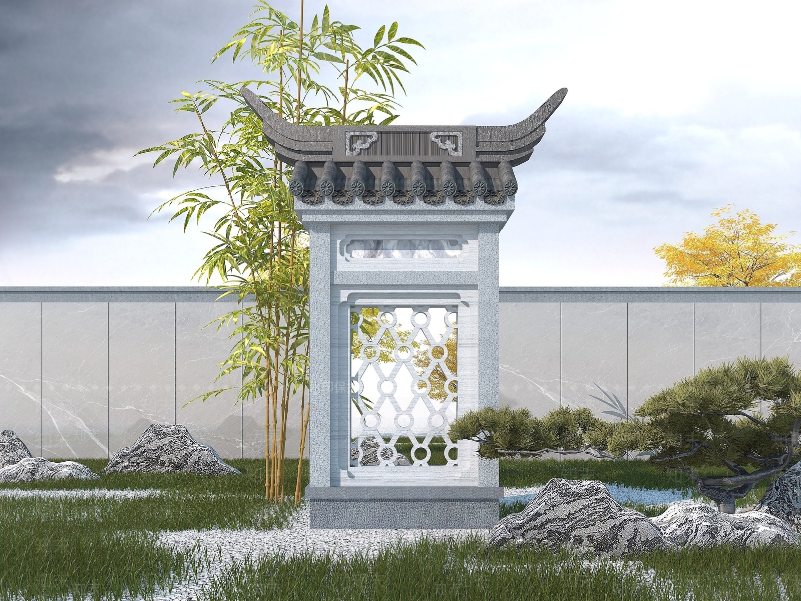现代其他景观小品3D模型下载【ID:1190210573】
