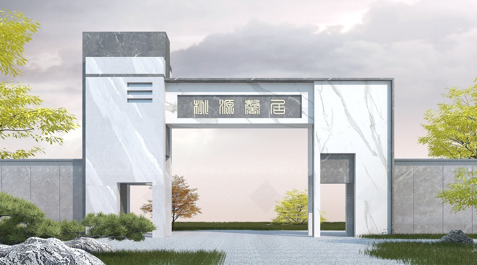 现代其他景观小品3D模型下载【ID:1190210789】