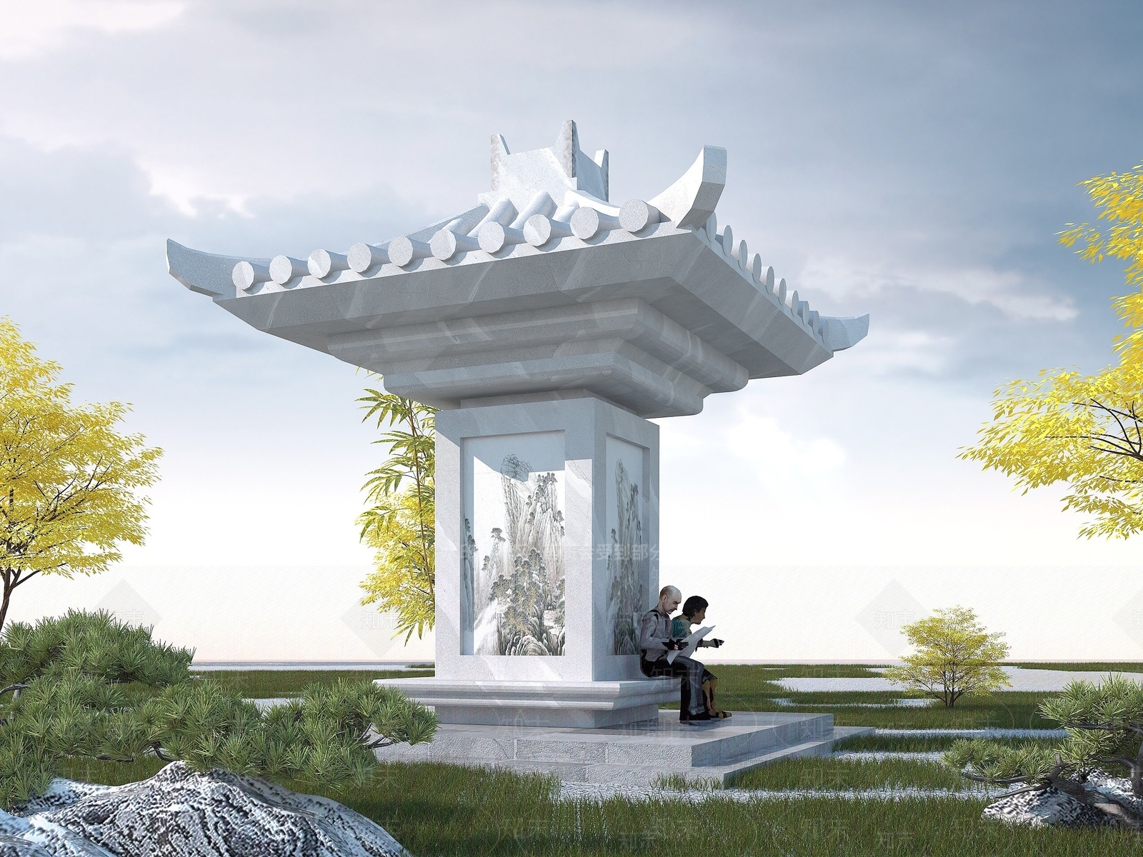 现代其他景观小品3D模型下载【ID:1190212948】