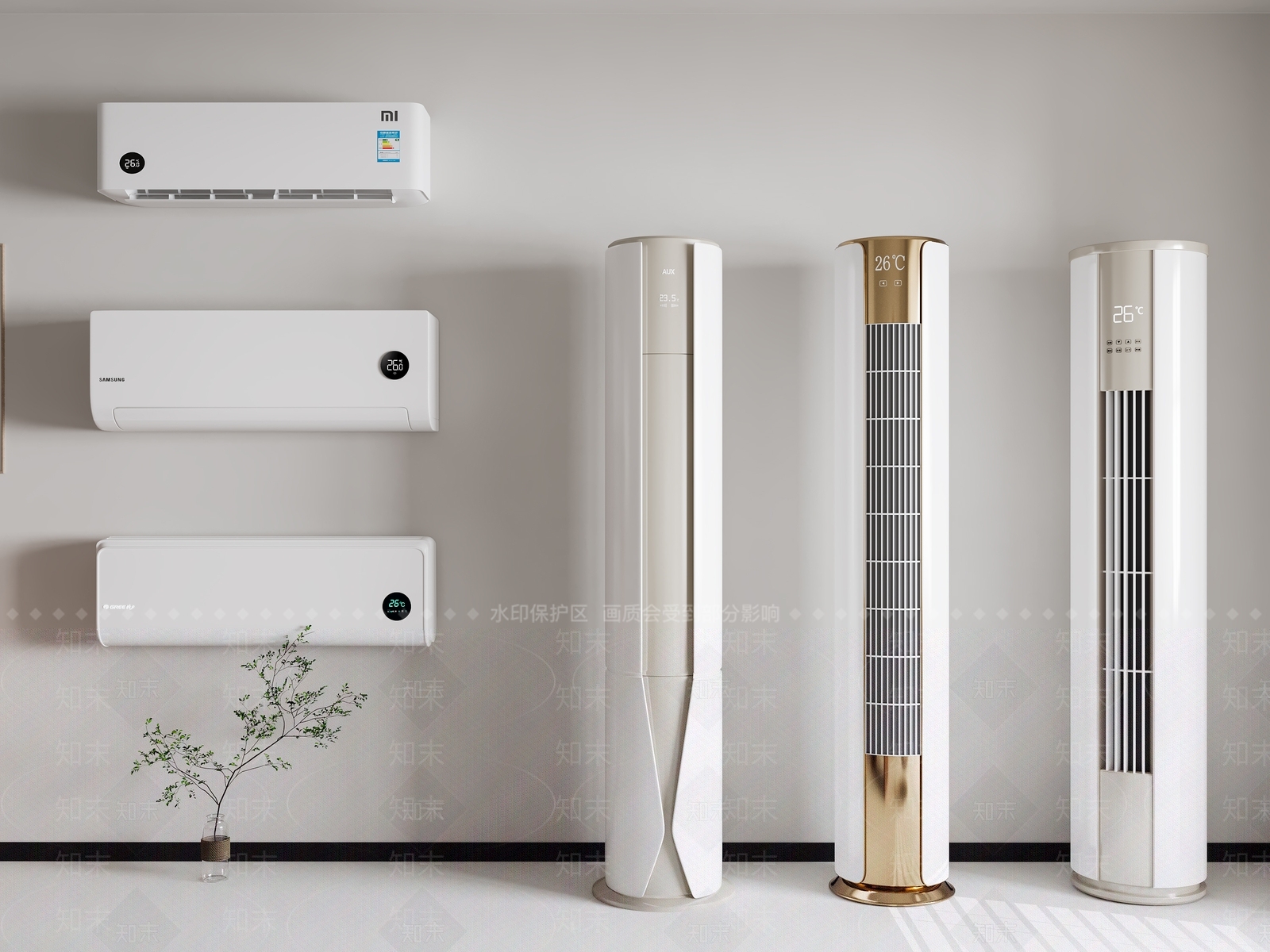 空调3D模型下载【ID:1190222567】