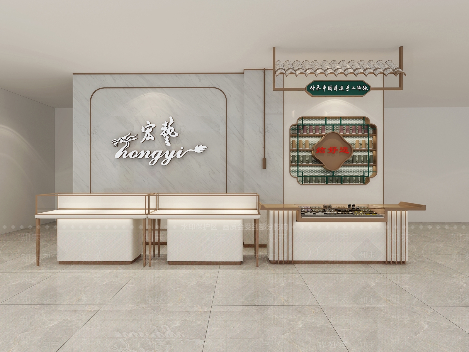 现代简约珠宝店3D模型下载【ID:1190217192】
