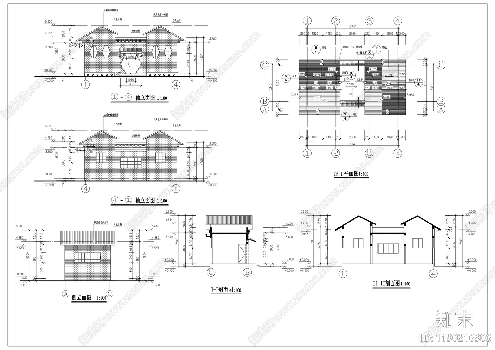新中式公厕cad施工图下载【ID:1190216906】