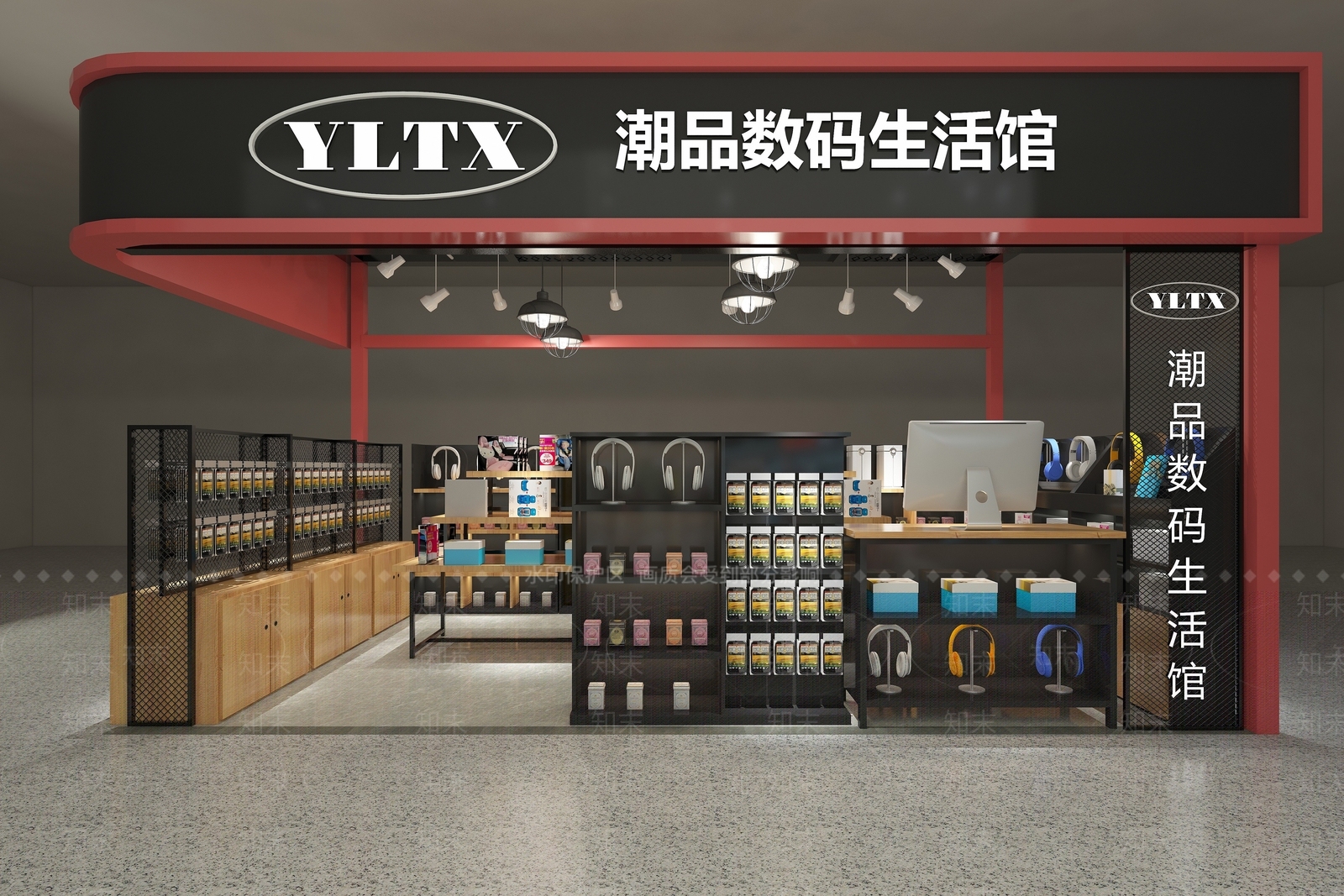现代办公大厅3D模型下载【ID:1190216874】