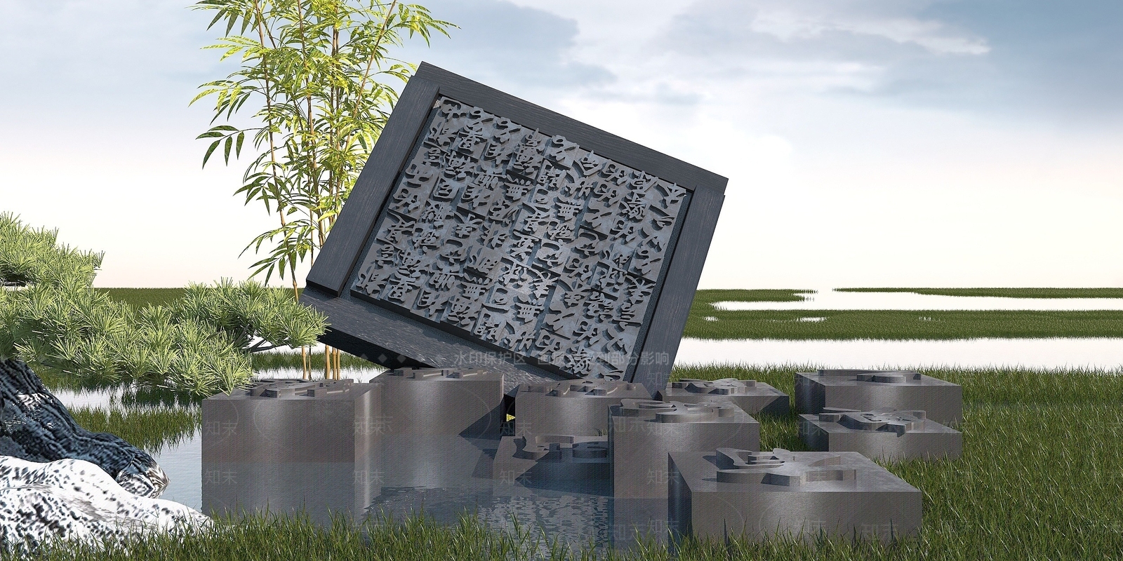 现代其他景观小品3D模型下载【ID:1190217026】