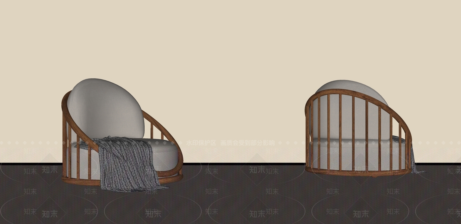 中古侘寂其他凳子SU模型下载【ID:1190227824】