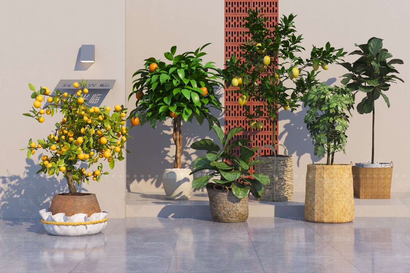 盆栽3D模型下载【ID:1190229283】