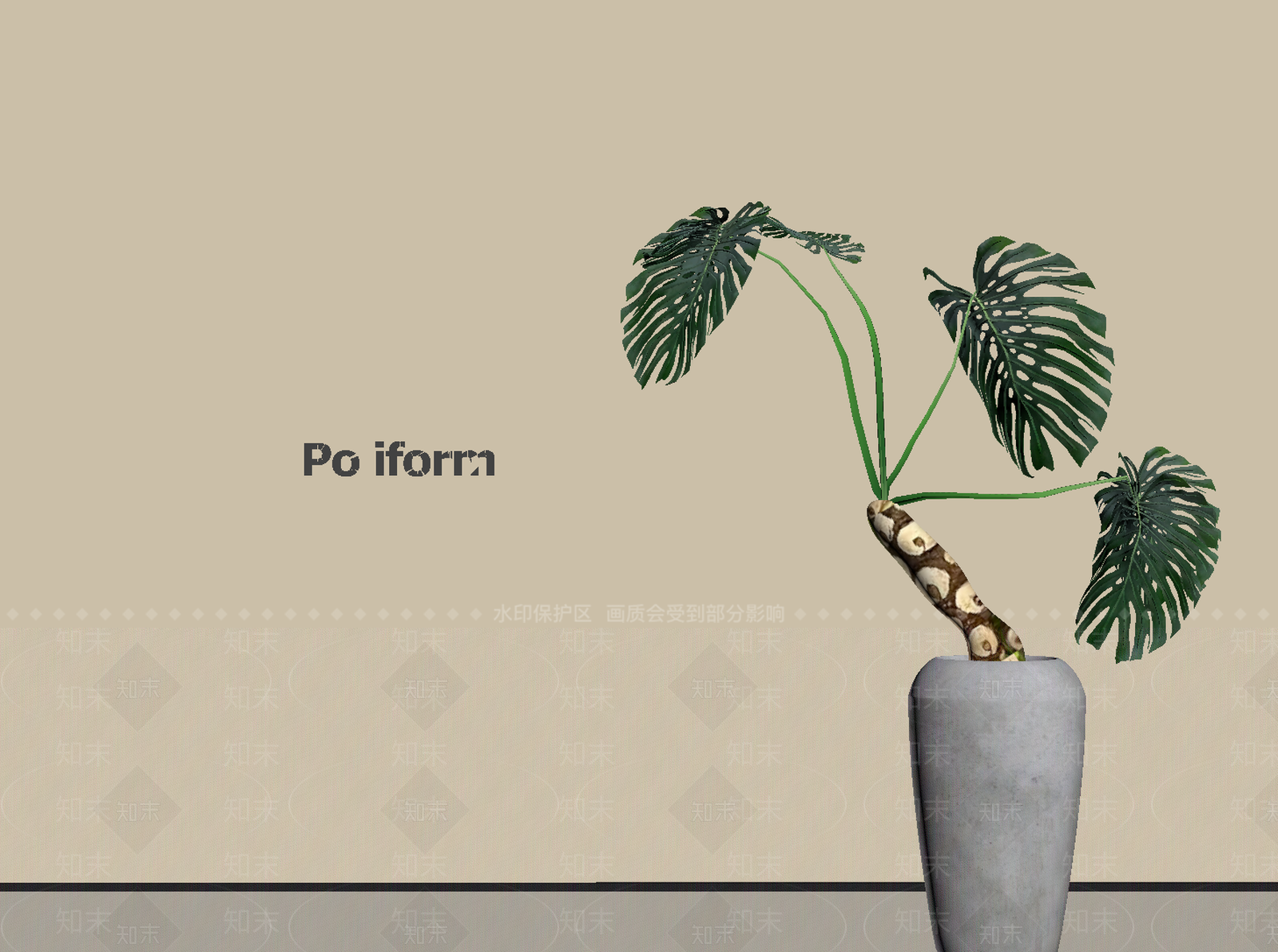 盆栽SU模型下载【ID:1190231966】