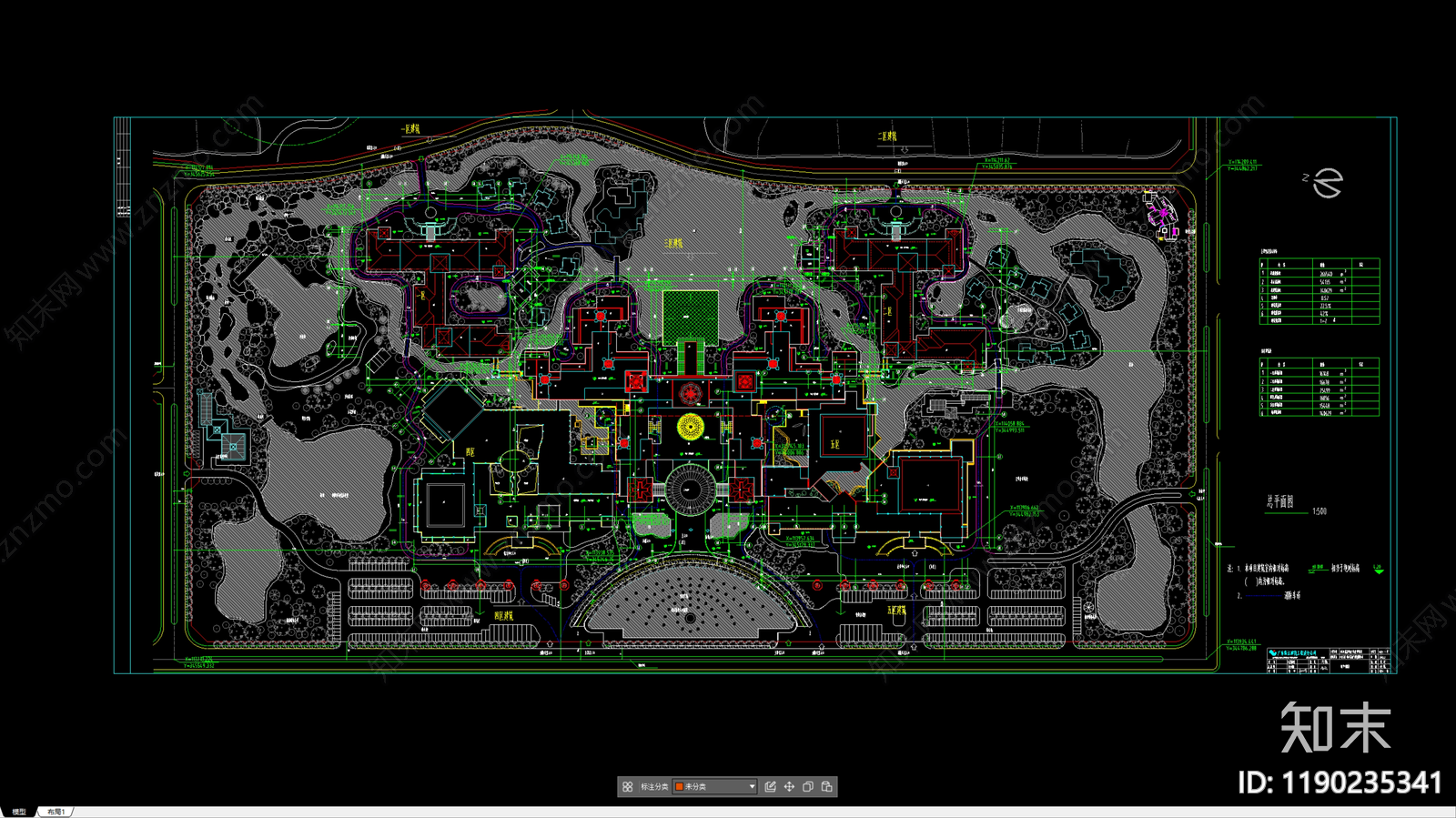 酒店景观施工图下载【ID:1190235341】