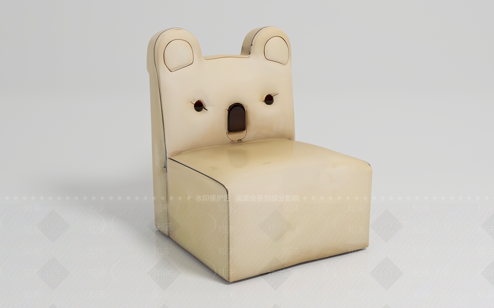 现代儿童椅3D模型下载【ID:1190236608】