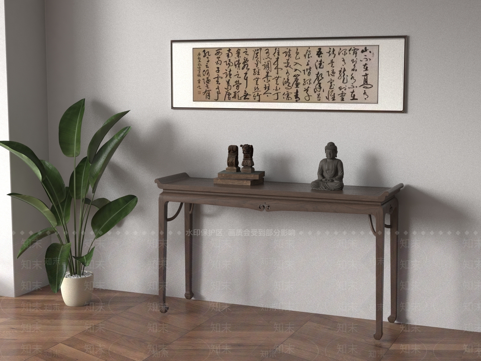 条案3D模型下载【ID:1190239317】