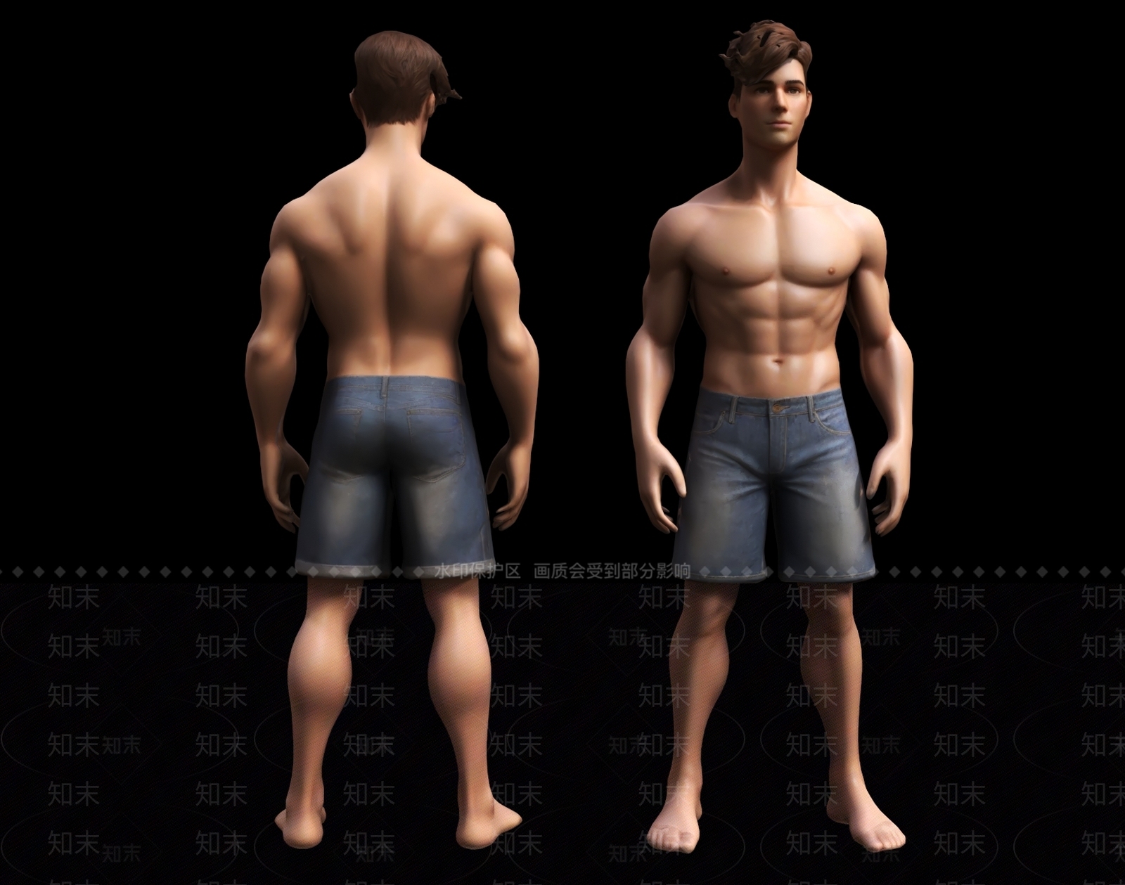 男人3D模型下载【ID:1190239768】