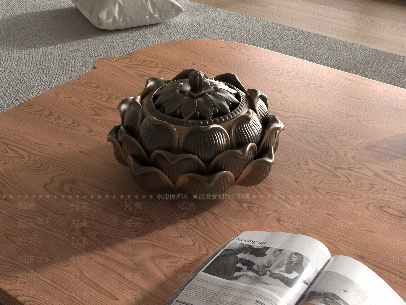 新中式现代摆件组合3D模型下载【ID:1190246669】